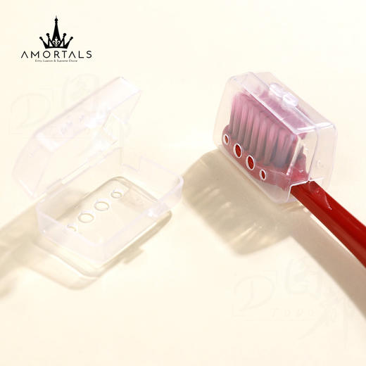 韩国AMORTALS尔木萄宽头牙刷真朱红+碧玺绿 商品图1