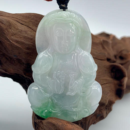 派瑞翡翠 翡翠观音 糯种 绿色 商品图3