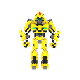 MCO魔扣像素公仔拼装积木黑罐B