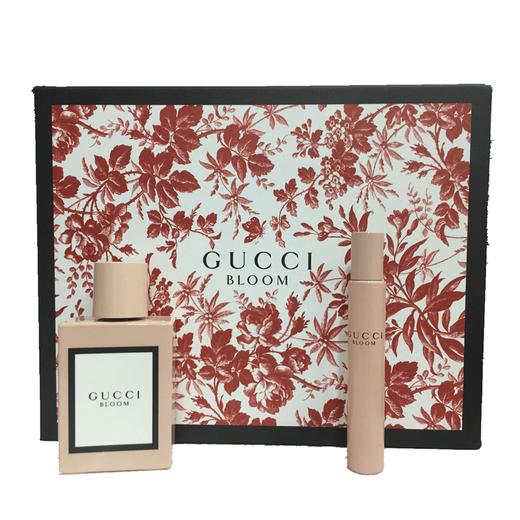 gucci古驰粉色bloom套盒(香水50ml 滚珠7.4ml)