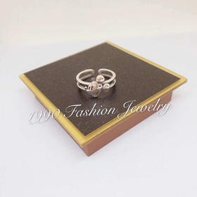 韩国新款米奇纯银开口戒指