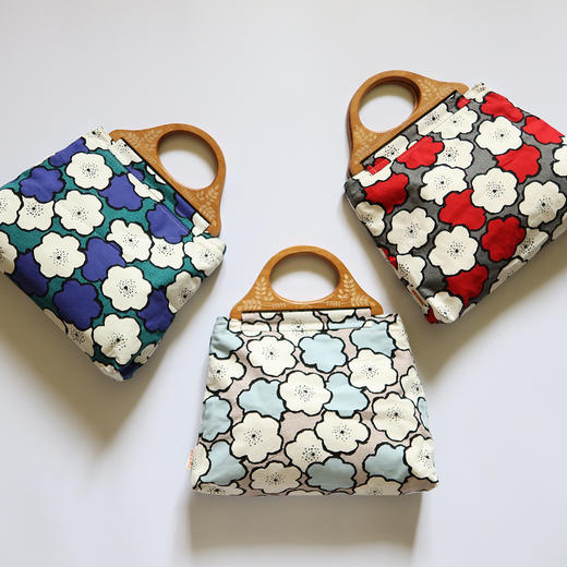 HUJI祤集Embrace手提包插画大花朵 商品图0