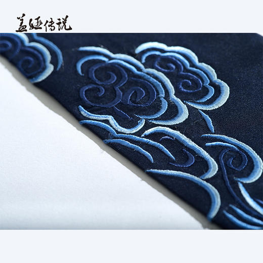 海水蓝刺绣纹样图腾男女国风国潮汉服腰带腰封hg22010906