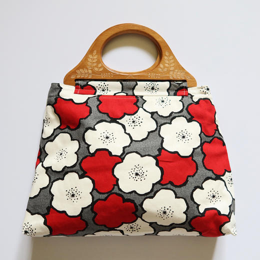 HUJI祤集Embrace手提包插画大花朵 商品图1