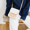 植鞣白斜跨小方包 商品缩略图0