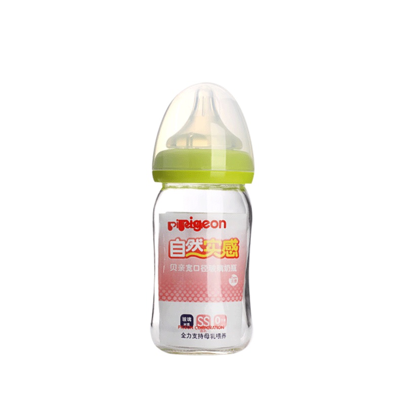 贝亲宽口玻璃奶瓶160ML