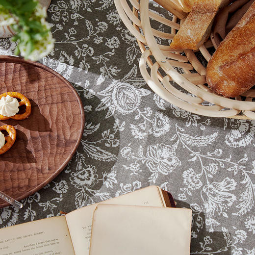 方桌布欧式田园餐桌布素然亚麻桌布 商品图4