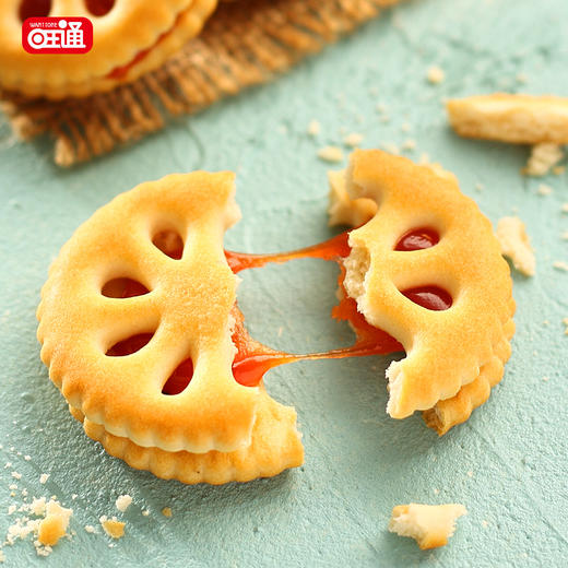 旺通100g草莓果酱味饼干 商品图3