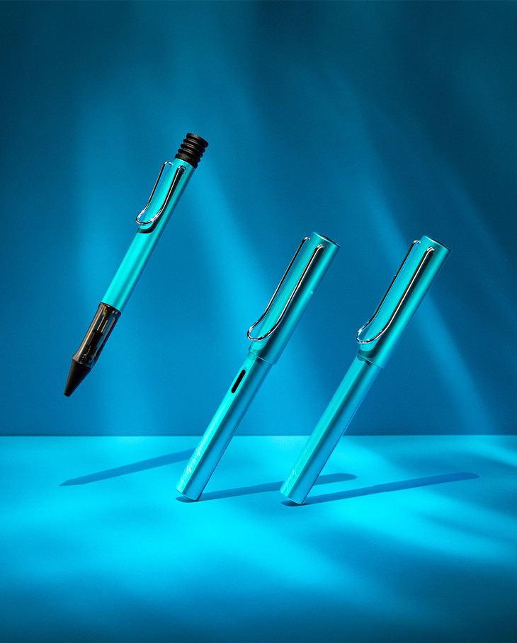 2020限量|lamy凌美al-star恒星系列 碧玺蓝色 铝杆宝珠笔 签字笔 327