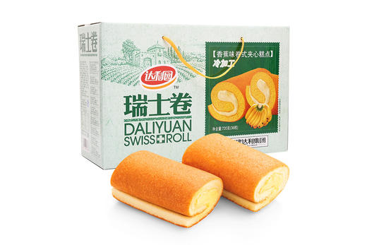 【京东】达利园 瑞士卷 香蕉味 休闲零食早餐面包蛋糕点心 720g【休闲