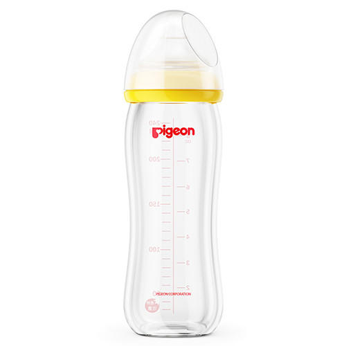贝亲自然实感宽口径玻璃奶瓶240ml配L奶嘴 商品图0