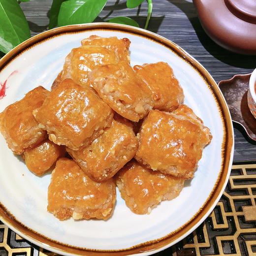 推荐|诚志饼家非遗鸡仔饼500g 传统广州美食 金装榄仁小凤饼