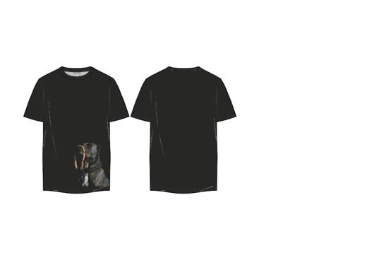 印刷版-黑色T恤 商品图0