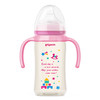 贝亲自然实感宽口径PPSU双把手彩绘奶瓶240ML配M奶嘴 商品缩略图2