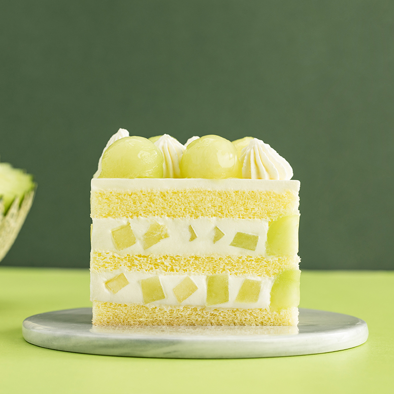 【哈密瓜季】-翡翠夏日蛋糕1磅/2磅/3磅(茂名)
