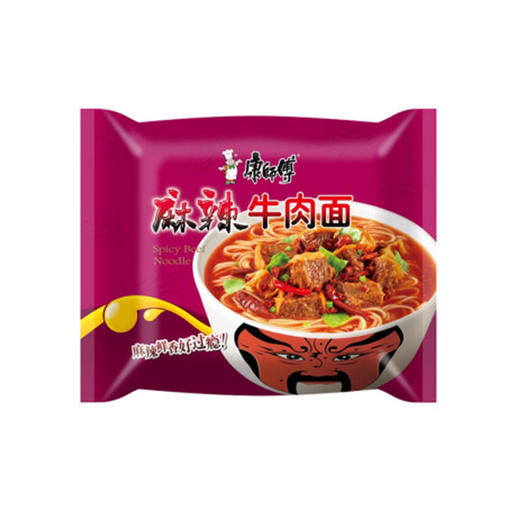 康师傅麻辣牛肉面五包入  500g 商品图1