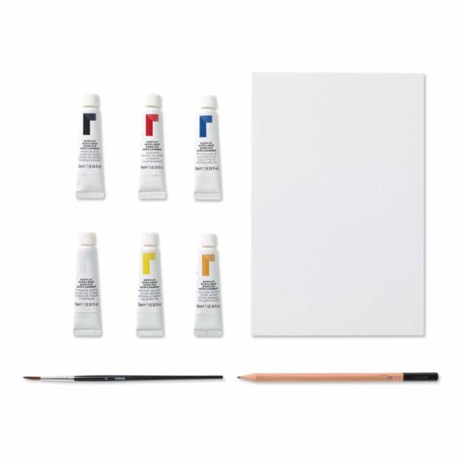 【温莎牛顿】初学者丙烯颜料套装（6色装） 商品图1