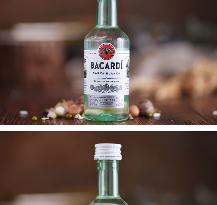 百加得白朗姆酒50ml芝士蛋糕 提拉米苏原料家用烘焙调味酒原装