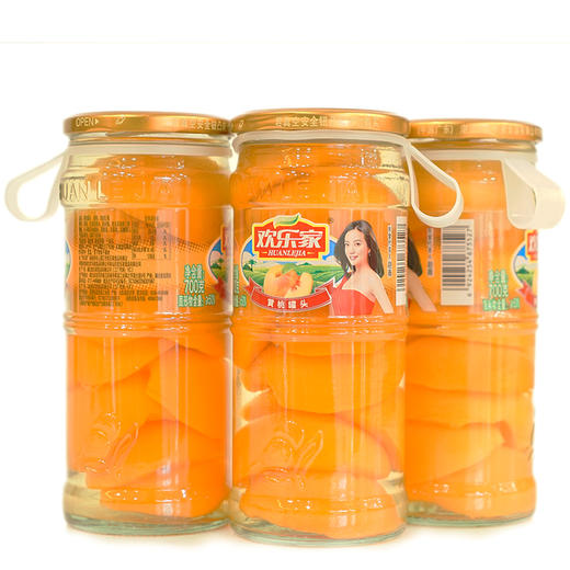 欢乐家黄桃罐头700g 商品图1
