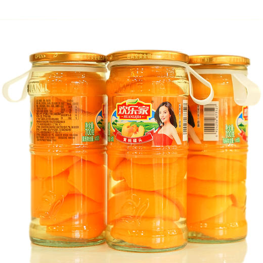 欢乐家黄桃罐头700g 商品图0