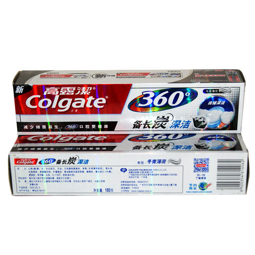 高露洁360度牙膏（备长炭深洁) 180g 商品图0