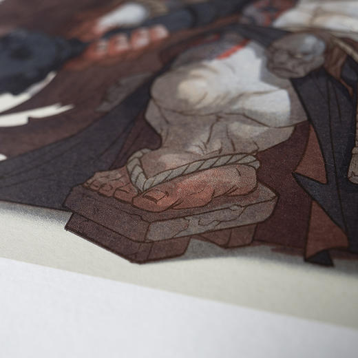 印物所出品 华路 混沌武士系列风林火山 限量版画100幅 装饰画