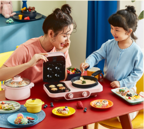 Donlim/东菱 三明治早餐机多功能锅（粉色标配）