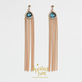 spoiledbrat jewelry托帕石流苏耳环