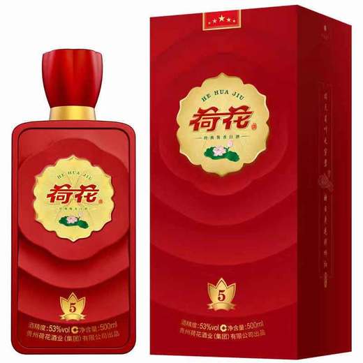 荷花 传奇系列 酱香白酒 53度500ML 商品图0