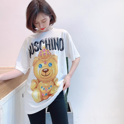 Moschino 意大利正品 钻石熊T恤衫  商品图3