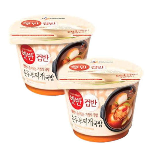 [묶음]CJ 햇 순두부찌개국밥컵반*2 商品图0