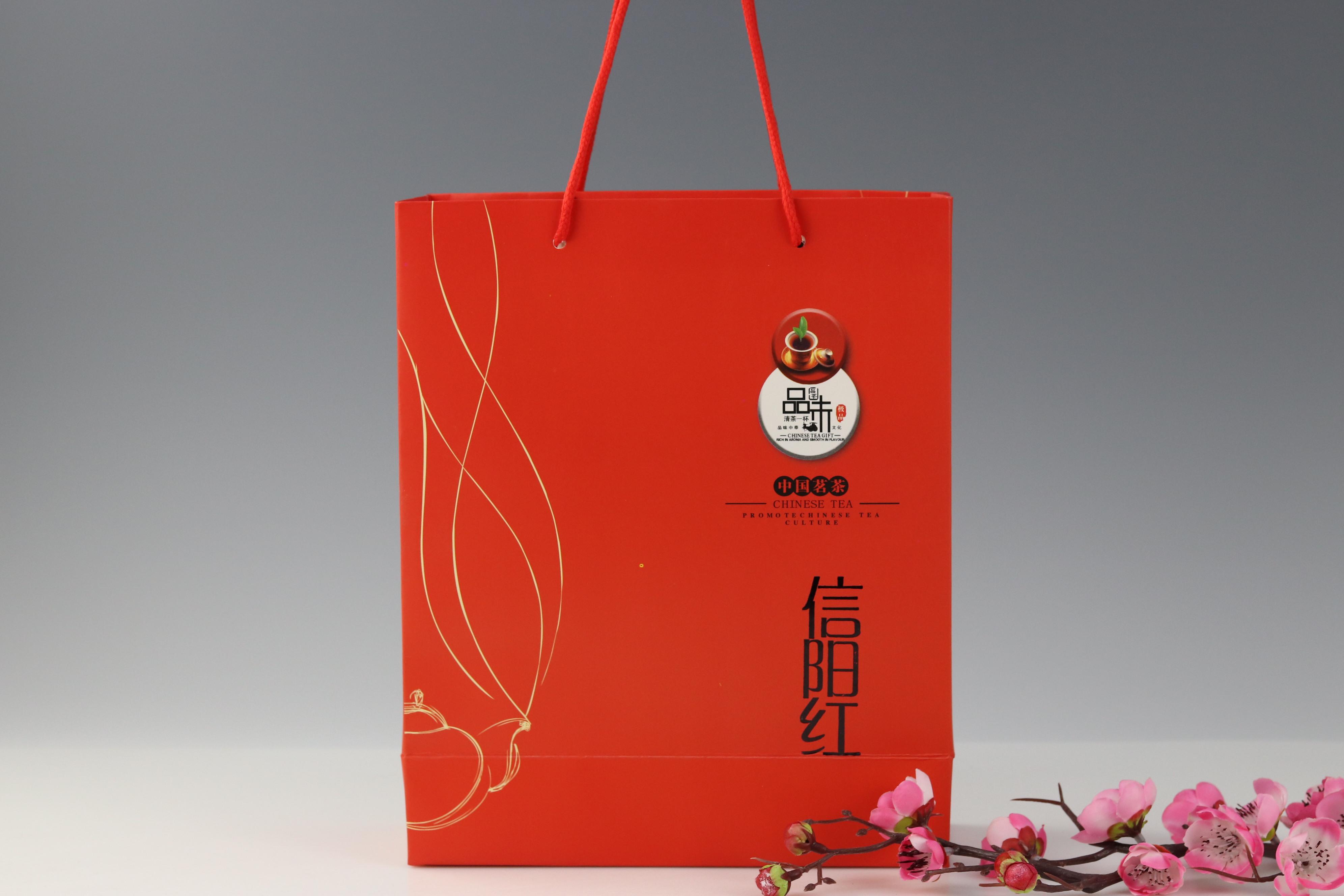 500g信阳红手提袋/1元1个/整捆50条/50元/300条起免运费