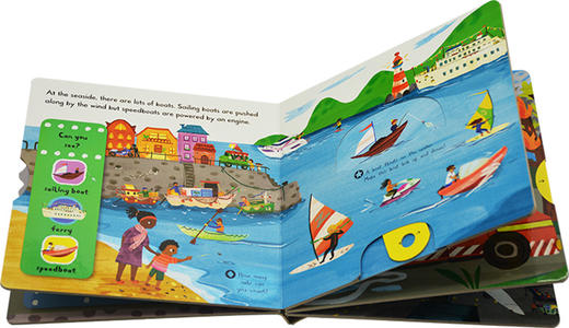 小小探索家系列 交通工具 英文原版绘本 First Explorers Things That Go SETM科普 英文版幼儿探索启蒙 儿童英语机关操作纸板书 商品图2