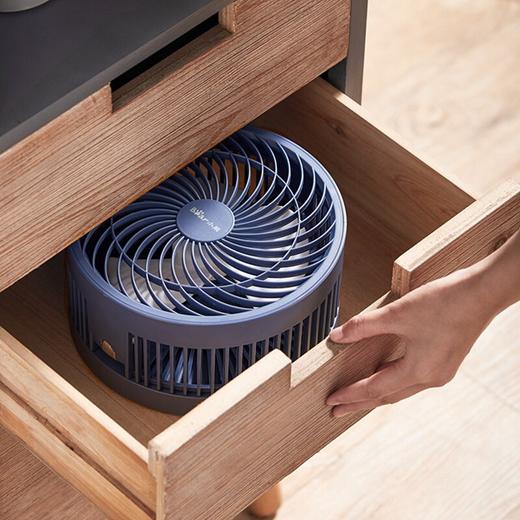 小熊（Bear）电风扇折叠可伸缩usb充电无线台式立式落地风扇大风量静音触控 DFS-A09D1 蓝色产地直发  商品图6