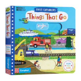 小小探索家系列 交通工具 英文原版绘本 First Explorers Things That Go SETM科普 英文版幼儿探索启蒙 儿童英语机关操作纸板书