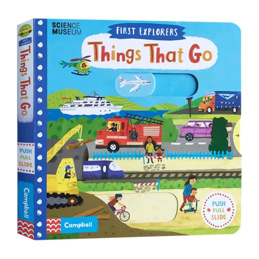 小小探索家系列 交通工具 英文原版绘本 First Explorers Things That Go SETM科普 英文版幼儿探索启蒙 儿童英语机关操作纸板书 商品图0