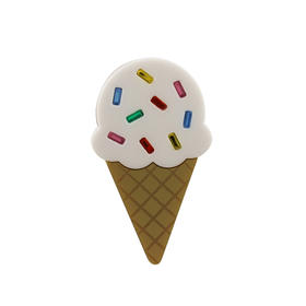 北京仓｜Jennifer Loiselle-Ice Cream-香草冰激凌 胸针［英国设计师］