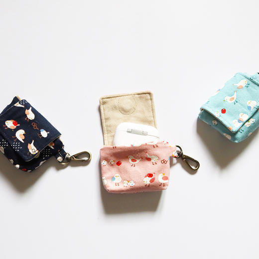 HUJI祤集Snap收纳包插画小鸟 商品图0