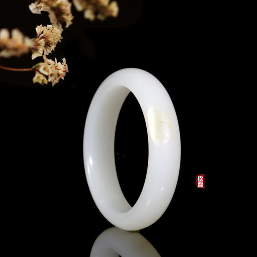 和田玉（白玉）籽料手镯--平安镯   50# 商品图3