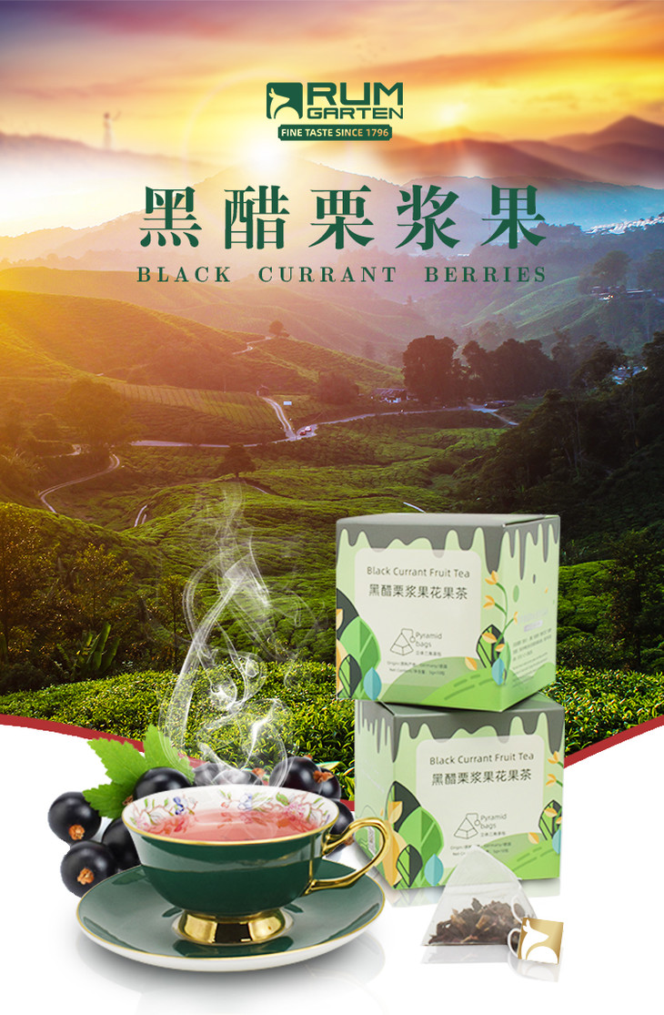 朗姆的庄园黑醋栗浆果花果茶袋泡茶组合花果茶网红水果茶养生茶盒