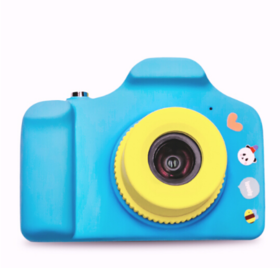 C&C 儿童相机数码卡通照相机儿童节礼物玩具运动摄像头微型迷你仿真单反复古小单反照相机天蓝色