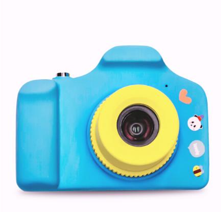C&C 儿童相机数码卡通照相机儿童节礼物玩具运动摄像头微型迷你仿真单反复古小单反照相机天蓝色 商品图0