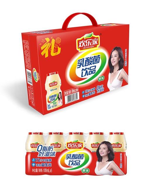 欢乐家乳酸菌108ml 5瓶一排 商品图1