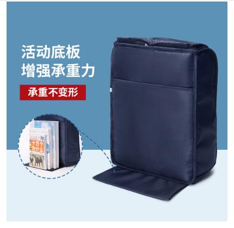 第九城V.NINE 英伦风小学生书包男孩女生1-3-6年级大容量双肩背包 VD9BV33835J 蓝配红 商品图3