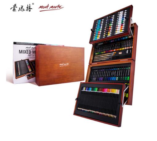 澳洲蒙玛特 Mont Marte 儿童174件水彩笔 六一儿童节礼物益智绘画彩铅创意文具美术颜料礼盒套装 MMGS0012 商品图1
