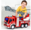 儿童仿真玩具模型车大号可洒水喷水消防车云梯车会唱歌会讲故事的音乐惯性工程车玩具 男孩玩具礼物W351B 商品缩略图0