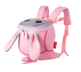 迪士尼（Disney）疯狂动物城儿童书包男女孩 幼儿园书包男女童卡通宝宝防走失双肩背包 粉色兔子朱迪