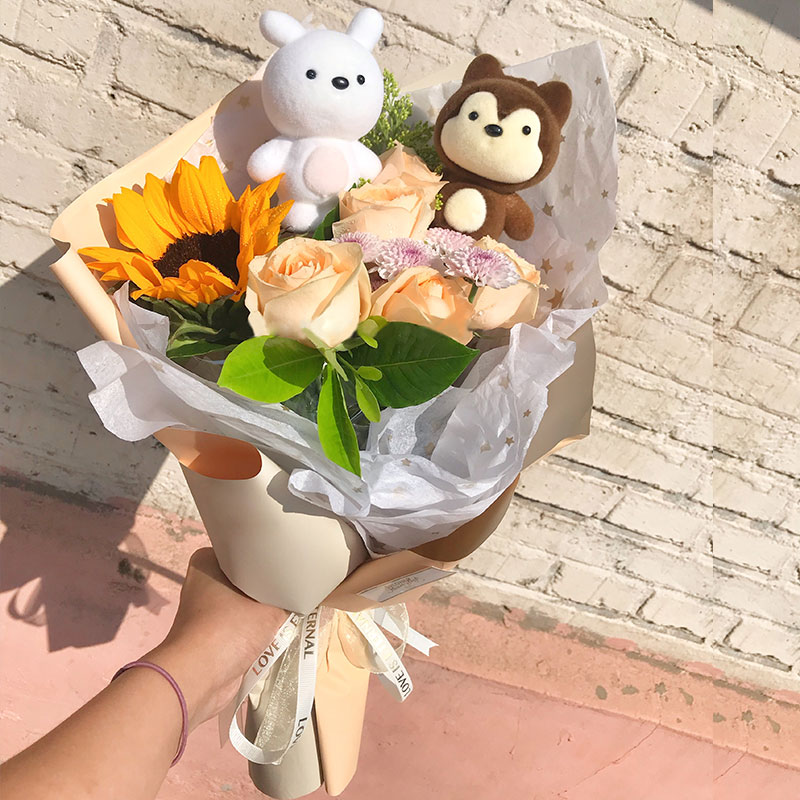 向日葵小花束-送小朋友女朋友同事同学闺蜜生日毕业六一儿童节送花