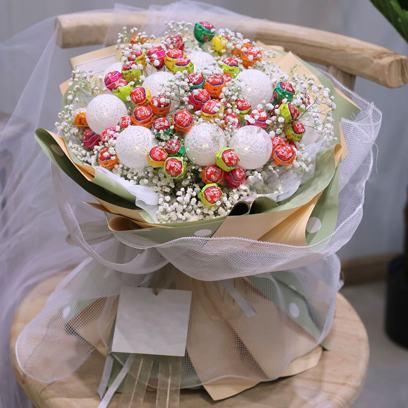 棒棒糖糖果灯花束发光小夜灯网红创意生日六一儿童节送小朋友女友老婆