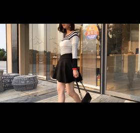 黑色小短裙然你一秒变女神